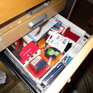Assorted Office, School, Home Supplies